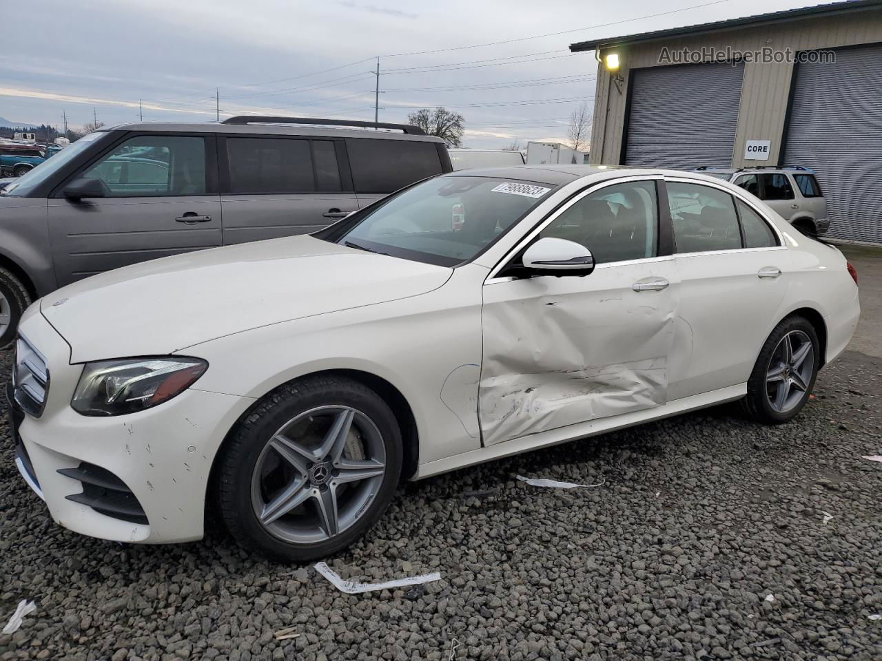 2019 Mercedes-benz E 300 4matic White vin: WDDZF4KB4KA670794