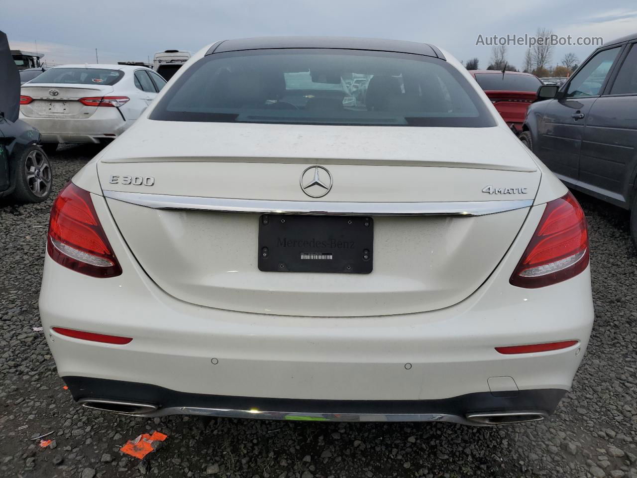 2019 Mercedes-benz E 300 4matic White vin: WDDZF4KB4KA670794