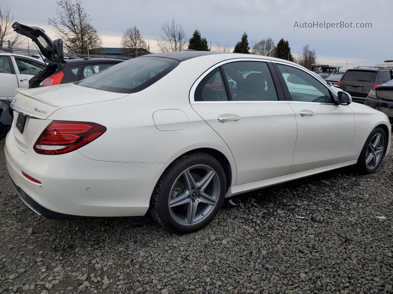 2019 Mercedes-benz E 300 4matic White vin: WDDZF4KB4KA670794