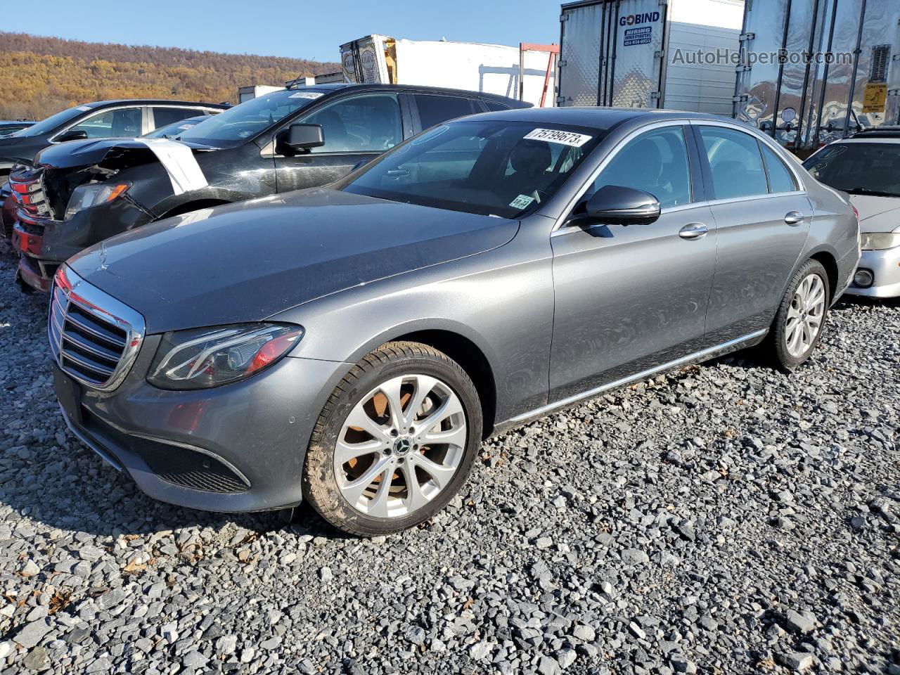 2019 Mercedes-benz E 300 4matic Gray vin: WDDZF4KB5KA510570