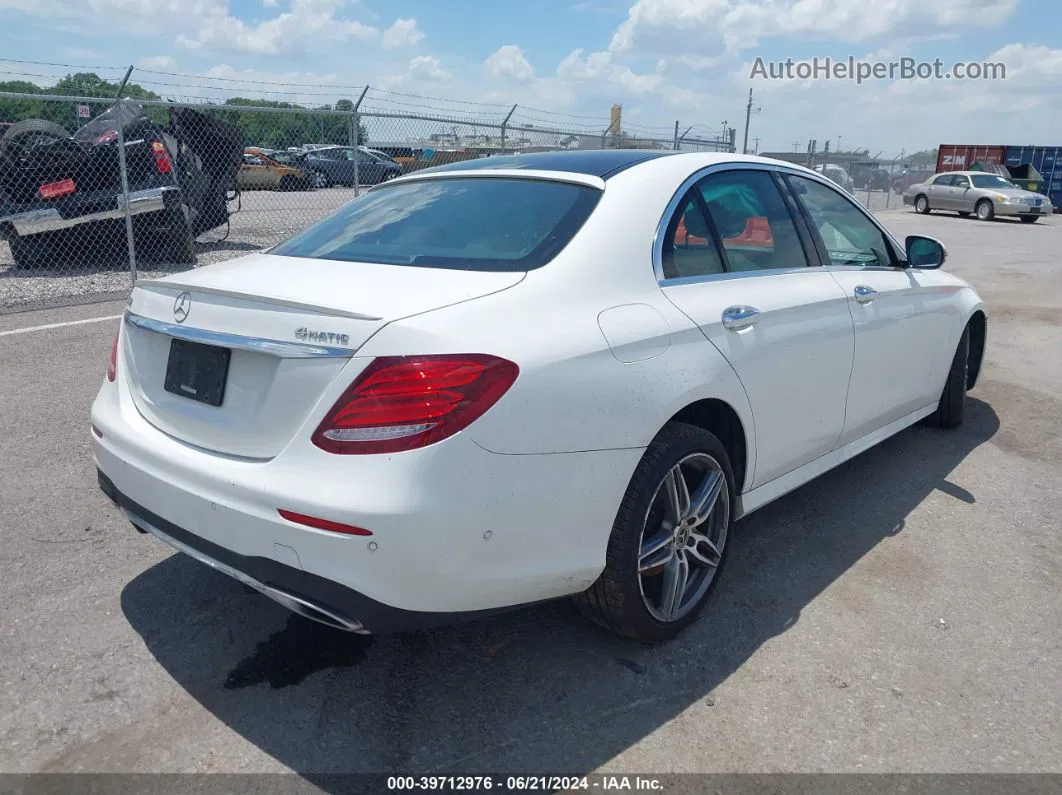 2019 Mercedes-benz E 300 4matic White vin: WDDZF4KB5KA573913