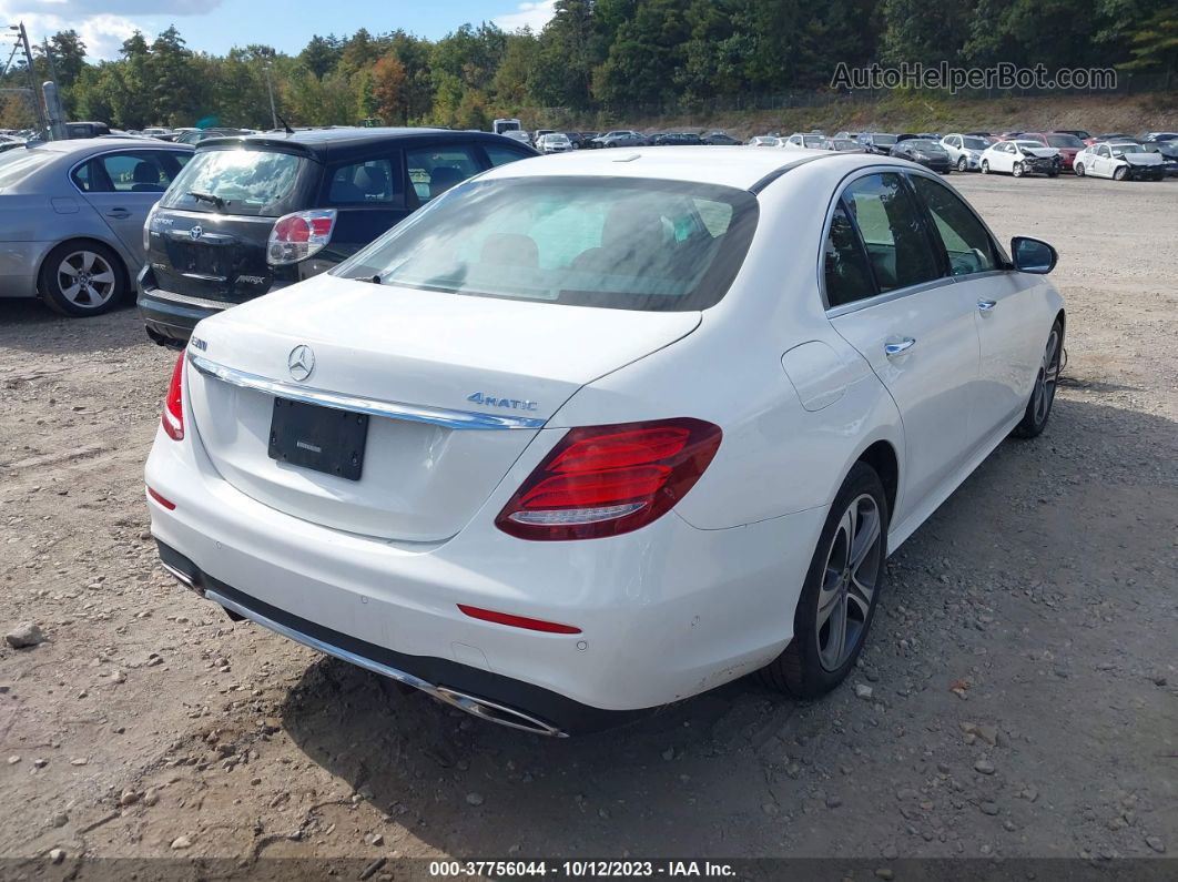 2019 Mercedes-benz E 300 4matic White vin: WDDZF4KB5KA583387