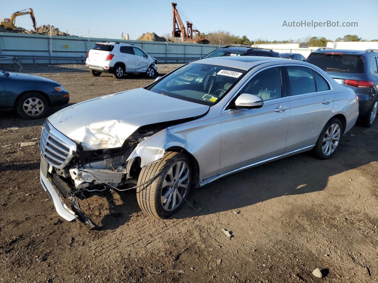 2019 Mercedes-benz E 300 4matic Silver vin: WDDZF4KB5KA590680