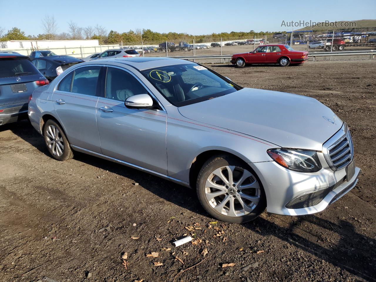 2019 Mercedes-benz E 300 4matic Silver vin: WDDZF4KB5KA590680