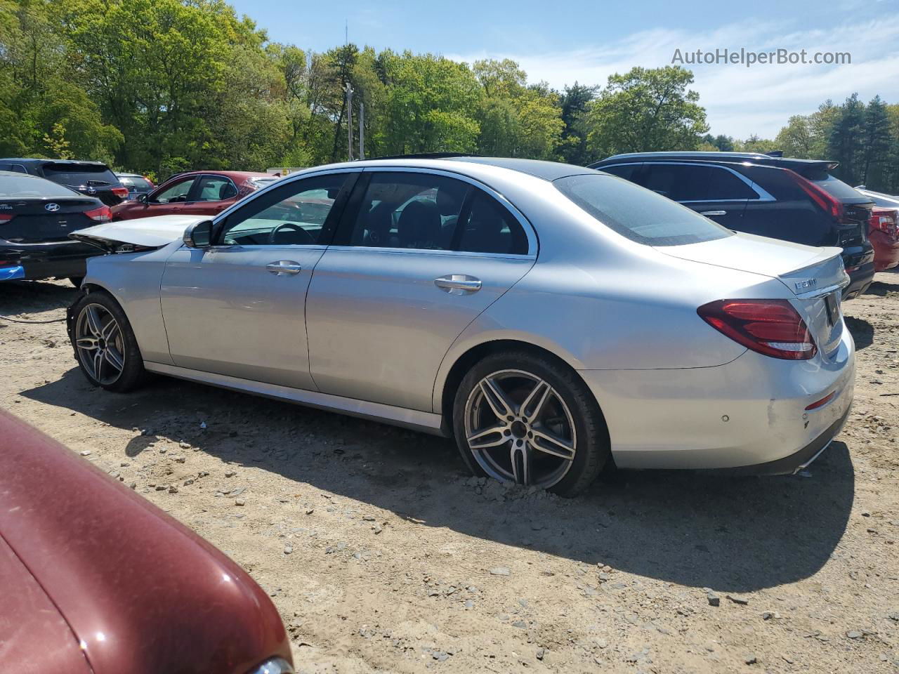 2019 Mercedes-benz E 300 4matic Silver vin: WDDZF4KB5KA612192