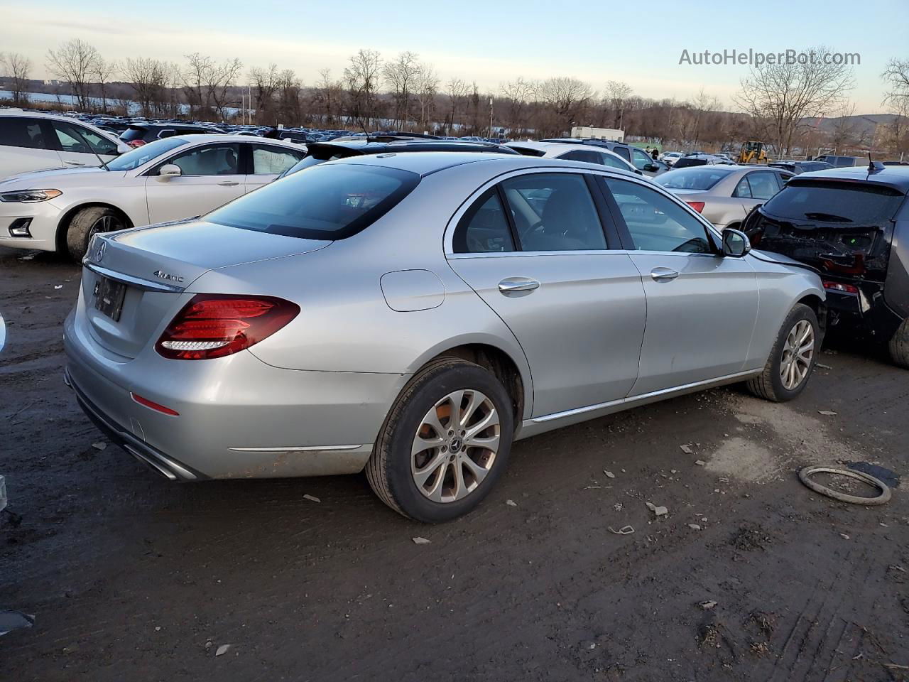 2019 Mercedes-benz E 300 4matic Silver vin: WDDZF4KB5KA634239