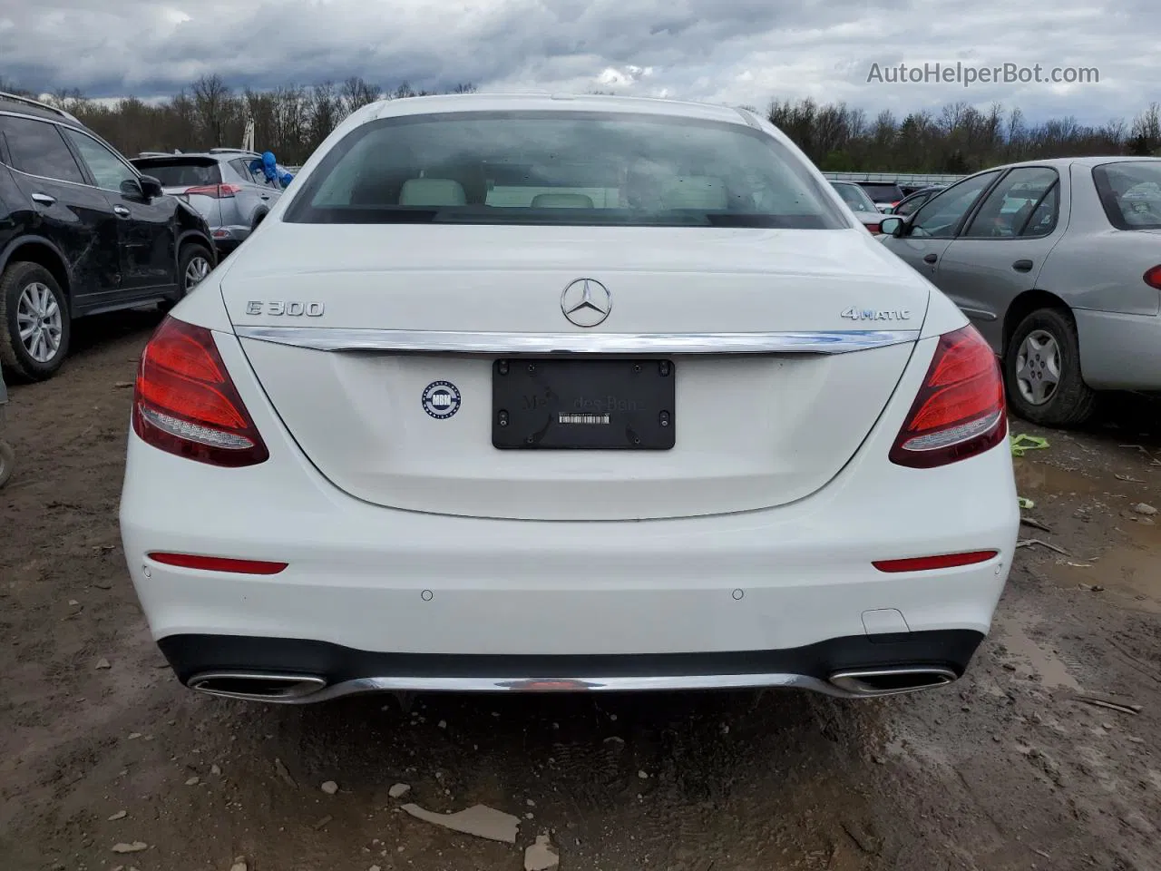 2019 Mercedes-benz E 300 4matic White vin: WDDZF4KB6KA512733