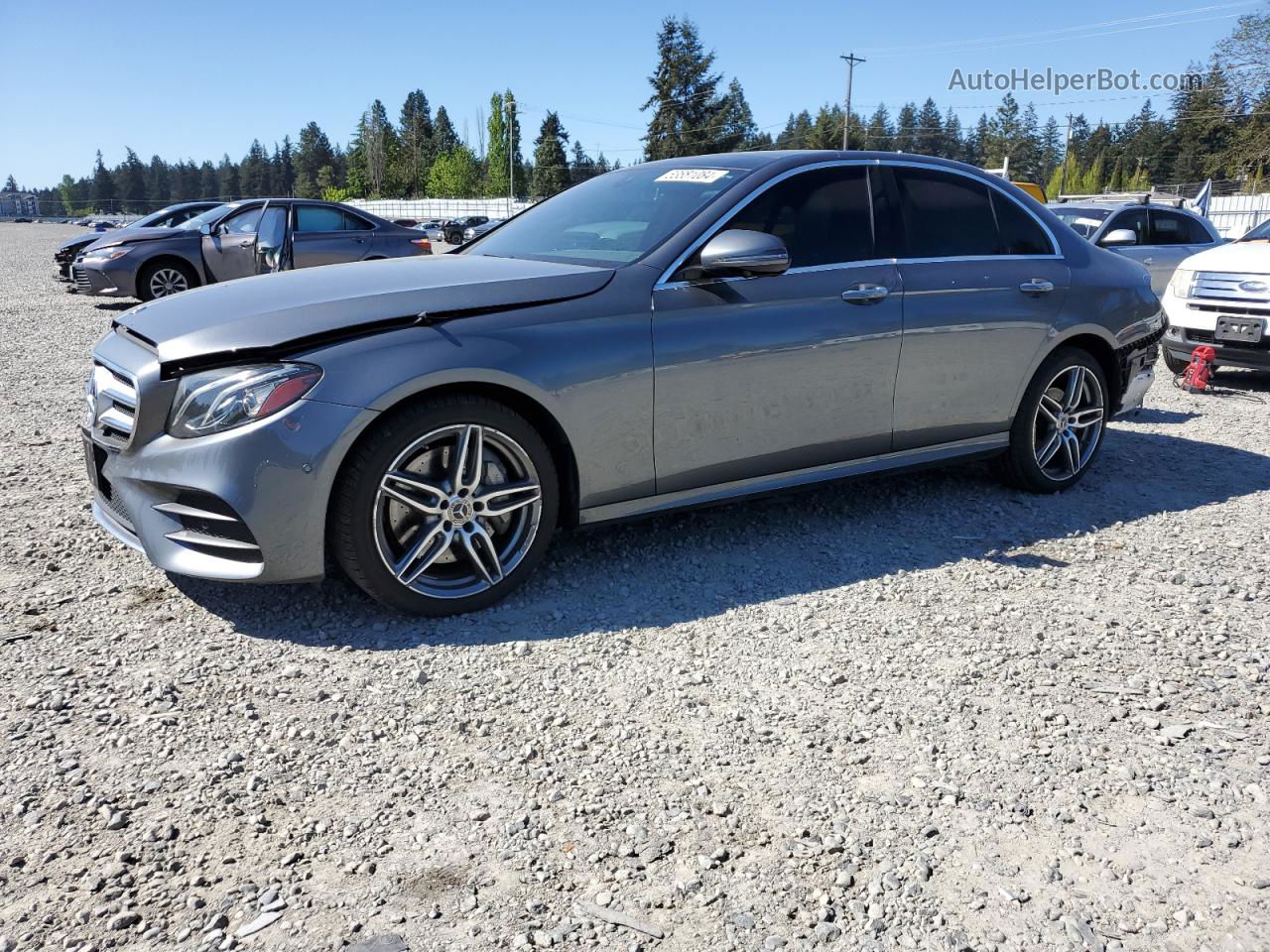 2019 Mercedes-benz E 300 4matic Silver vin: WDDZF4KB6KA670330