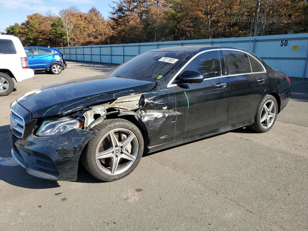 2019 Mercedes-benz E 300 4matic Black vin: WDDZF4KB7KA509808