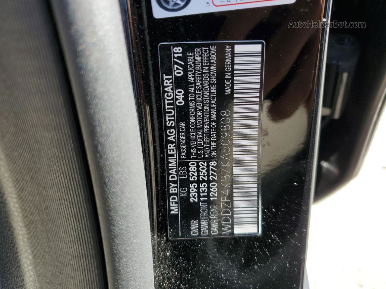 2019 Mercedes-benz E 300 4matic Black vin: WDDZF4KB7KA509808