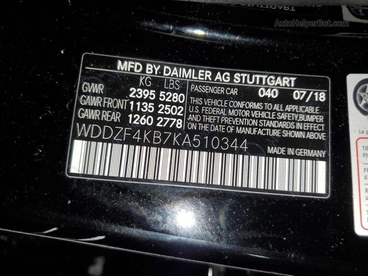 2019 Mercedes-benz E 300 4matic Черный vin: WDDZF4KB7KA510344