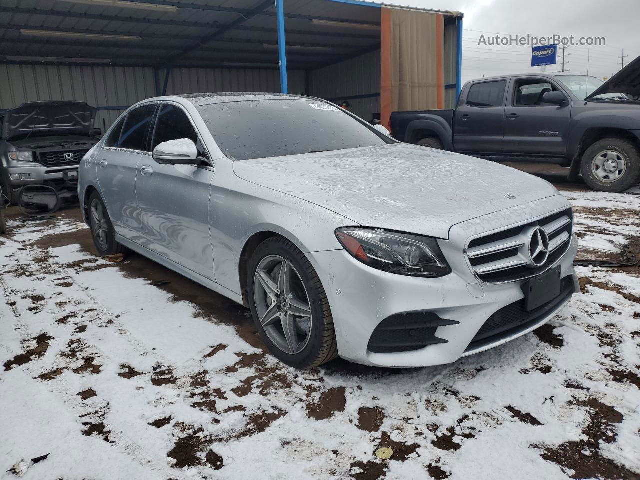 2019 Mercedes-benz E 300 4matic Silver vin: WDDZF4KB7KA551752