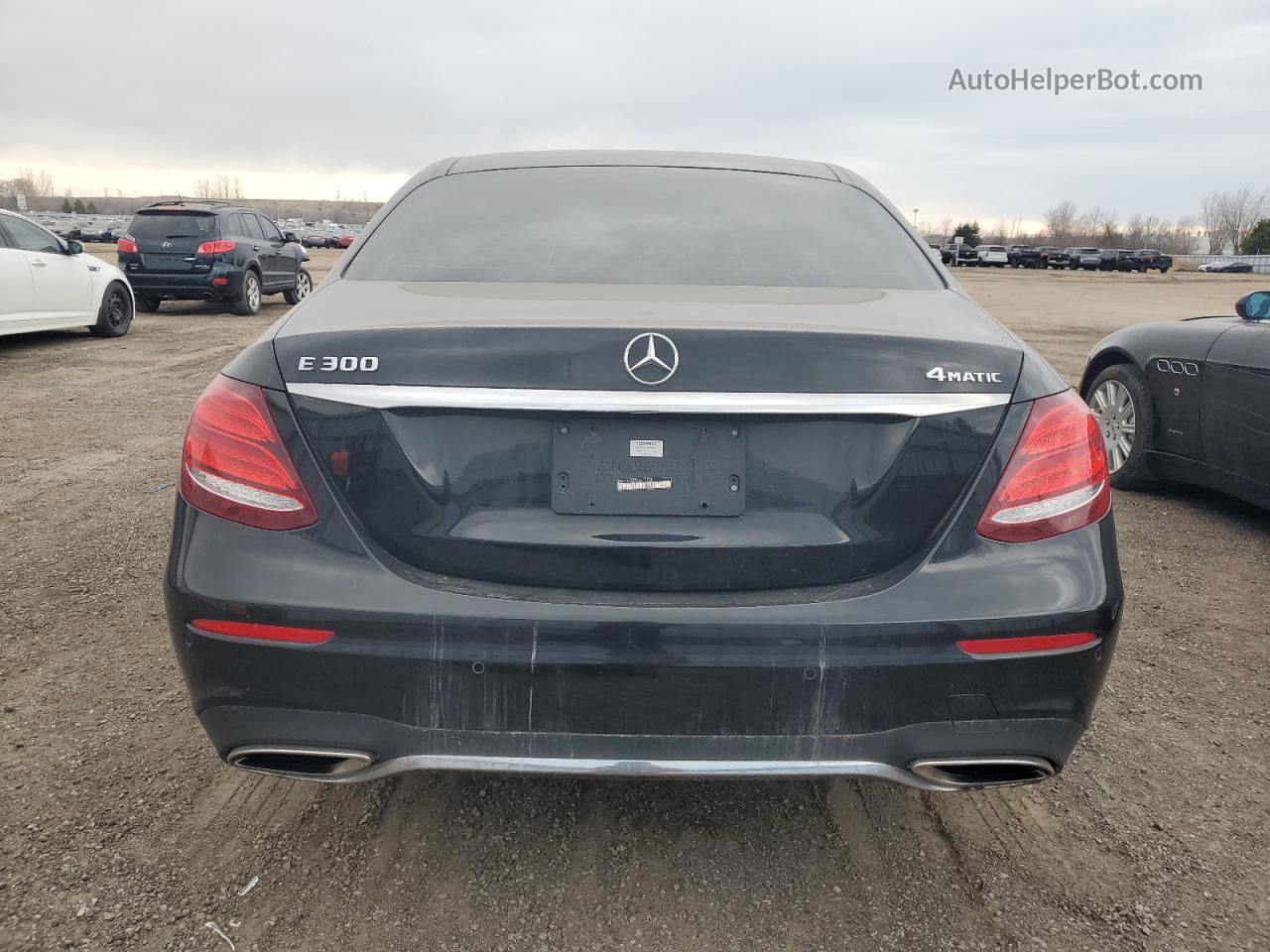 2019 Mercedes-benz E 300 4matic Черный vin: WDDZF4KB7KA617720