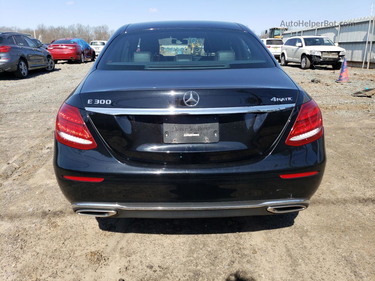 2019 Mercedes-benz E 300 4matic Черный vin: WDDZF4KB7KA647221