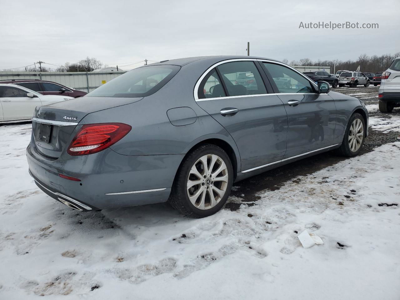 2019 Mercedes-benz E 300 4matic Gray vin: WDDZF4KB7KA659434