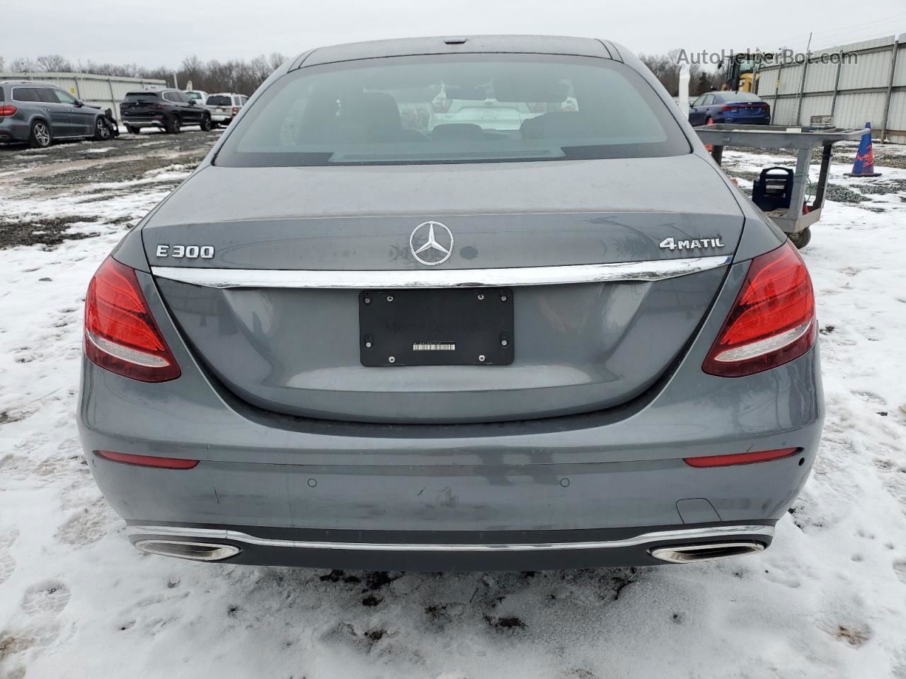 2019 Mercedes-benz E 300 4matic Gray vin: WDDZF4KB7KA659434