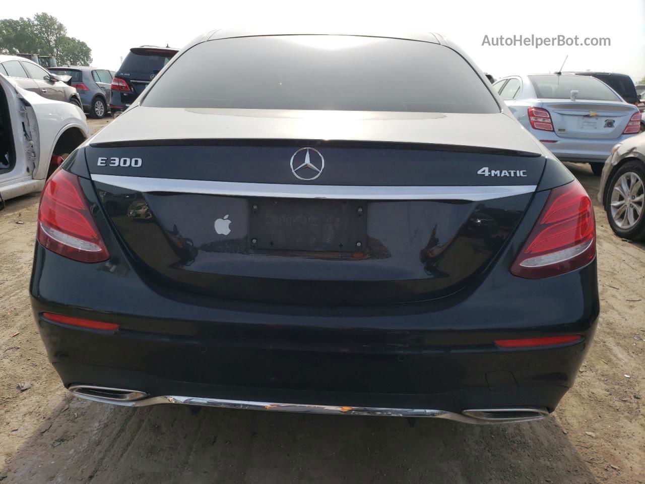 2019 Mercedes-benz E 300 4matic Black vin: WDDZF4KB8KA551601