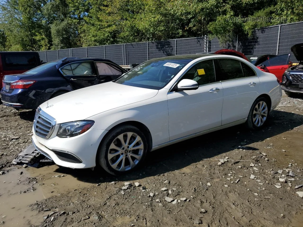 2019 Mercedes-benz E 300 4matic White vin: WDDZF4KB8KA554031