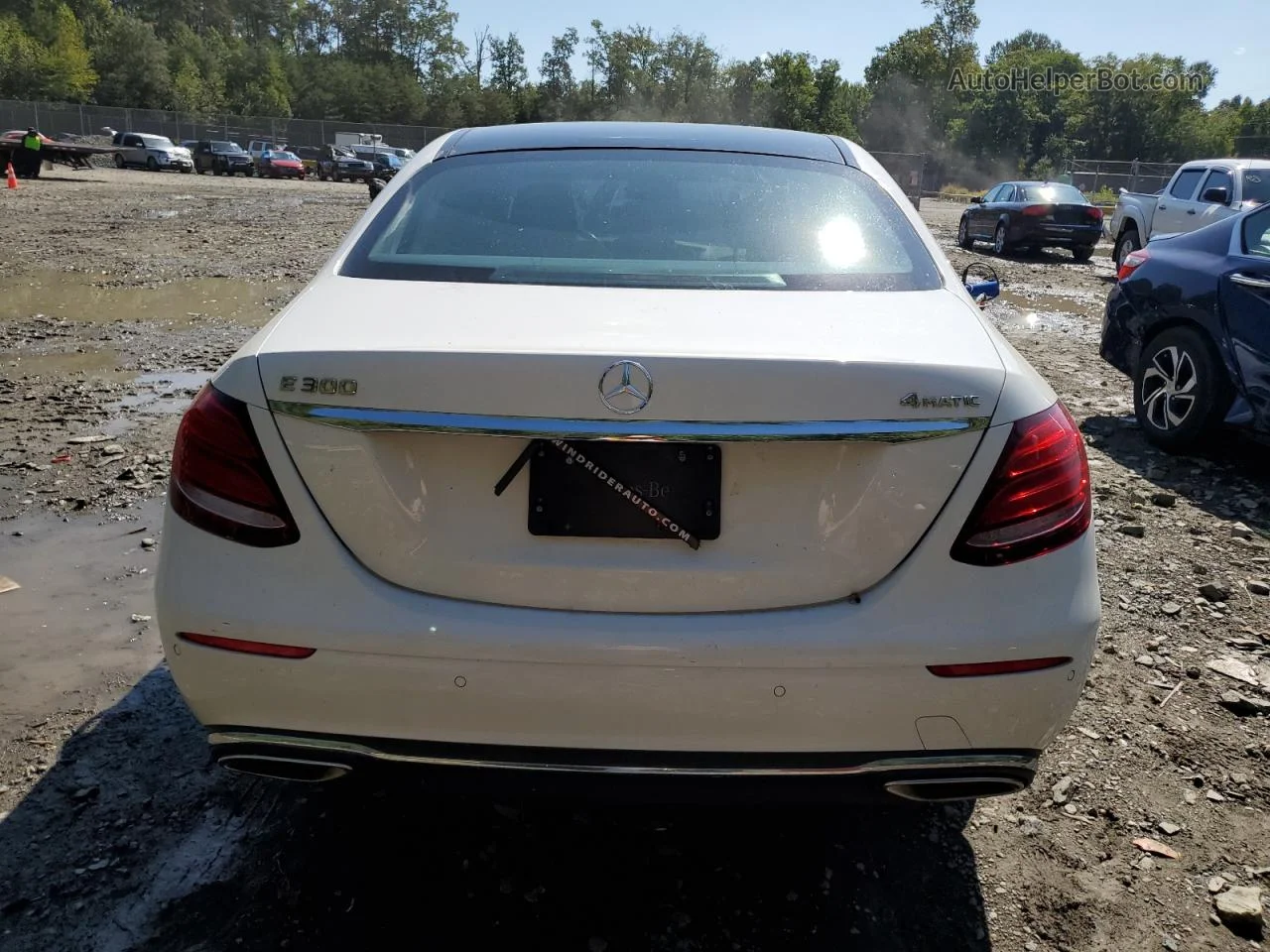 2019 Mercedes-benz E 300 4matic White vin: WDDZF4KB8KA554031