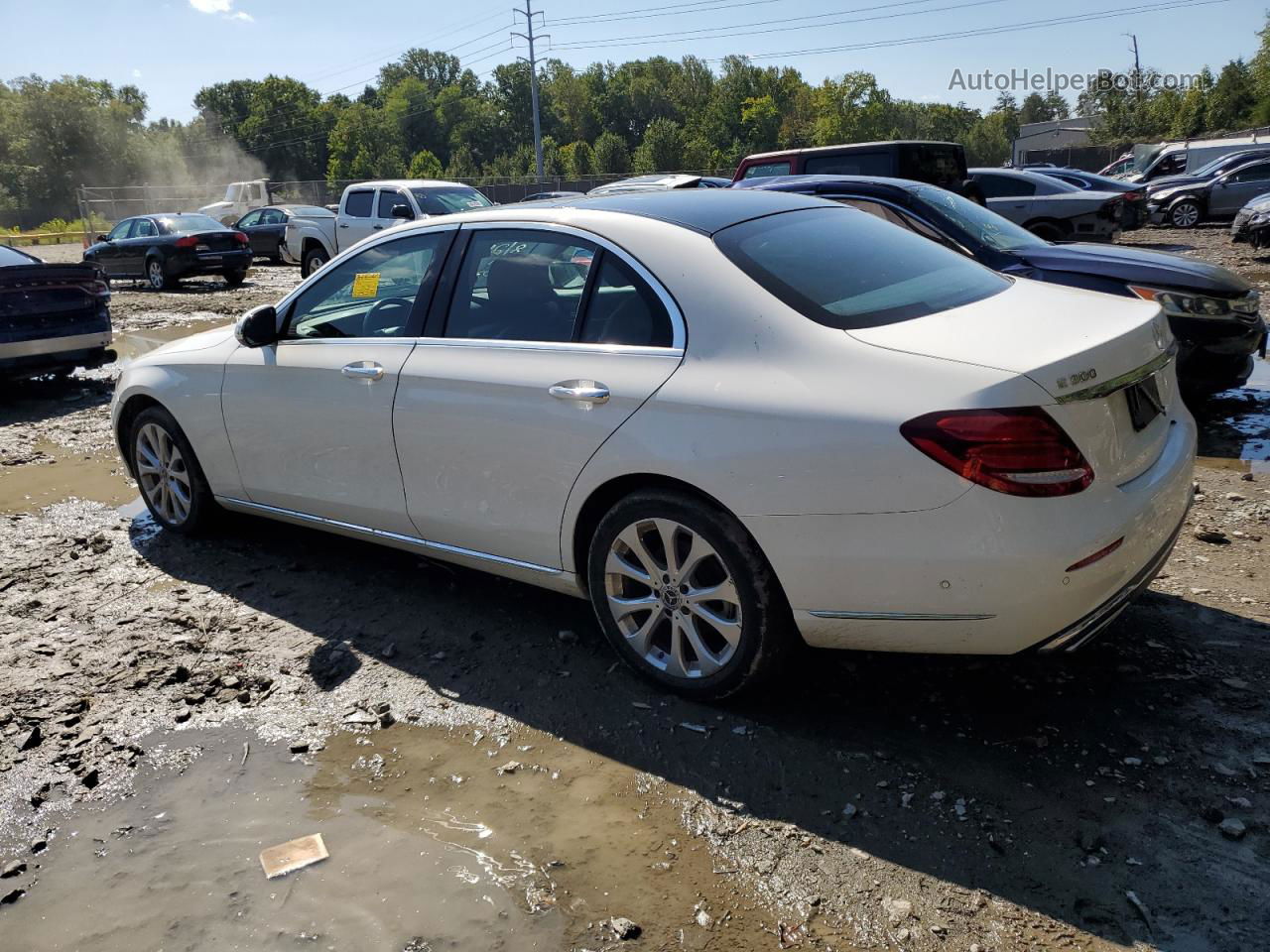 2019 Mercedes-benz E 300 4matic White vin: WDDZF4KB8KA554031