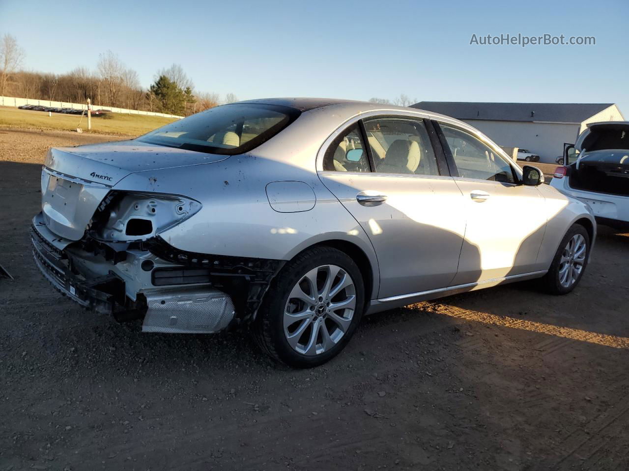 2019 Mercedes-benz E 300 4matic Silver vin: WDDZF4KB8KA688957