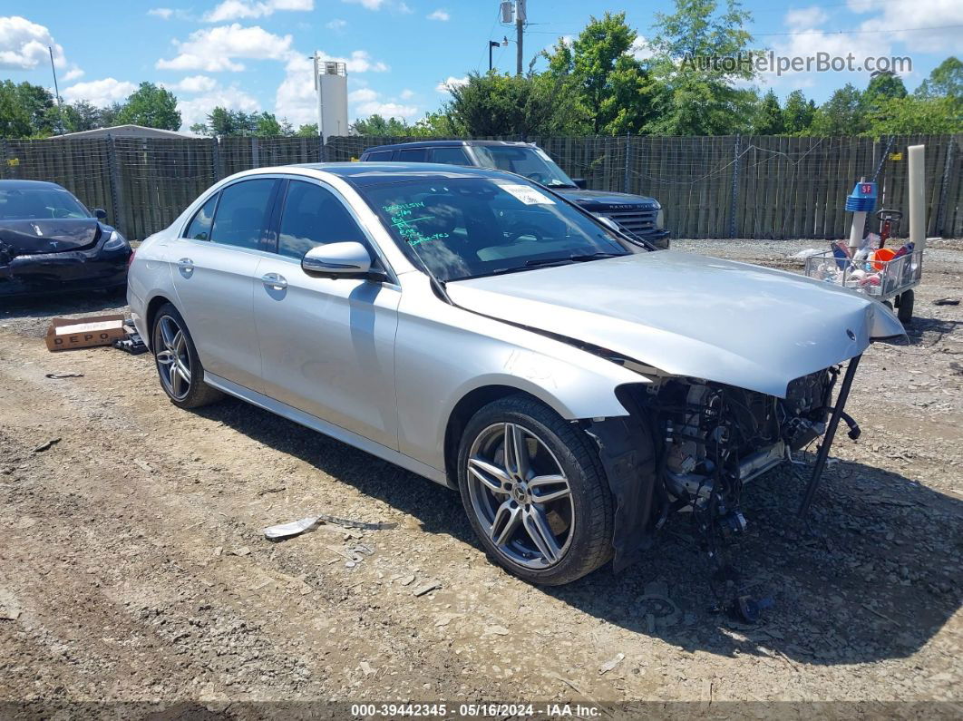 2019 Mercedes-benz E 300 4matic Silver vin: WDDZF4KBXKA632891