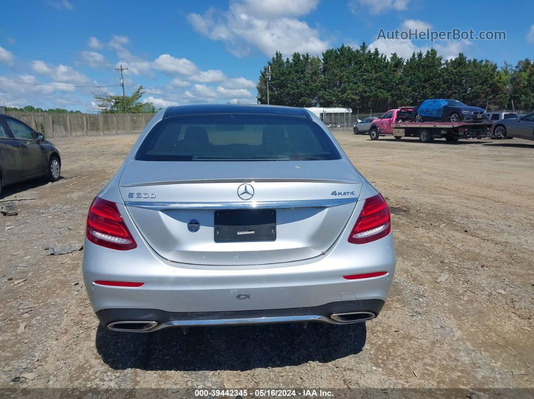 2019 Mercedes-benz E 300 4matic Silver vin: WDDZF4KBXKA632891