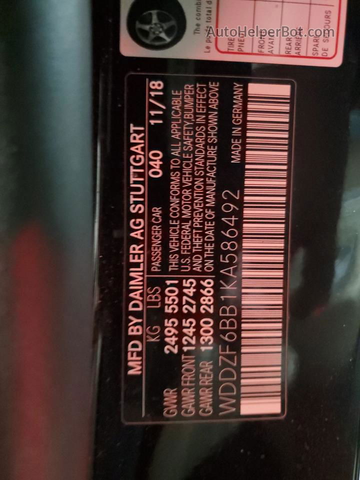 2019 Mercedes-benz E Amg 53 4matic Black vin: WDDZF6BB1KA586492