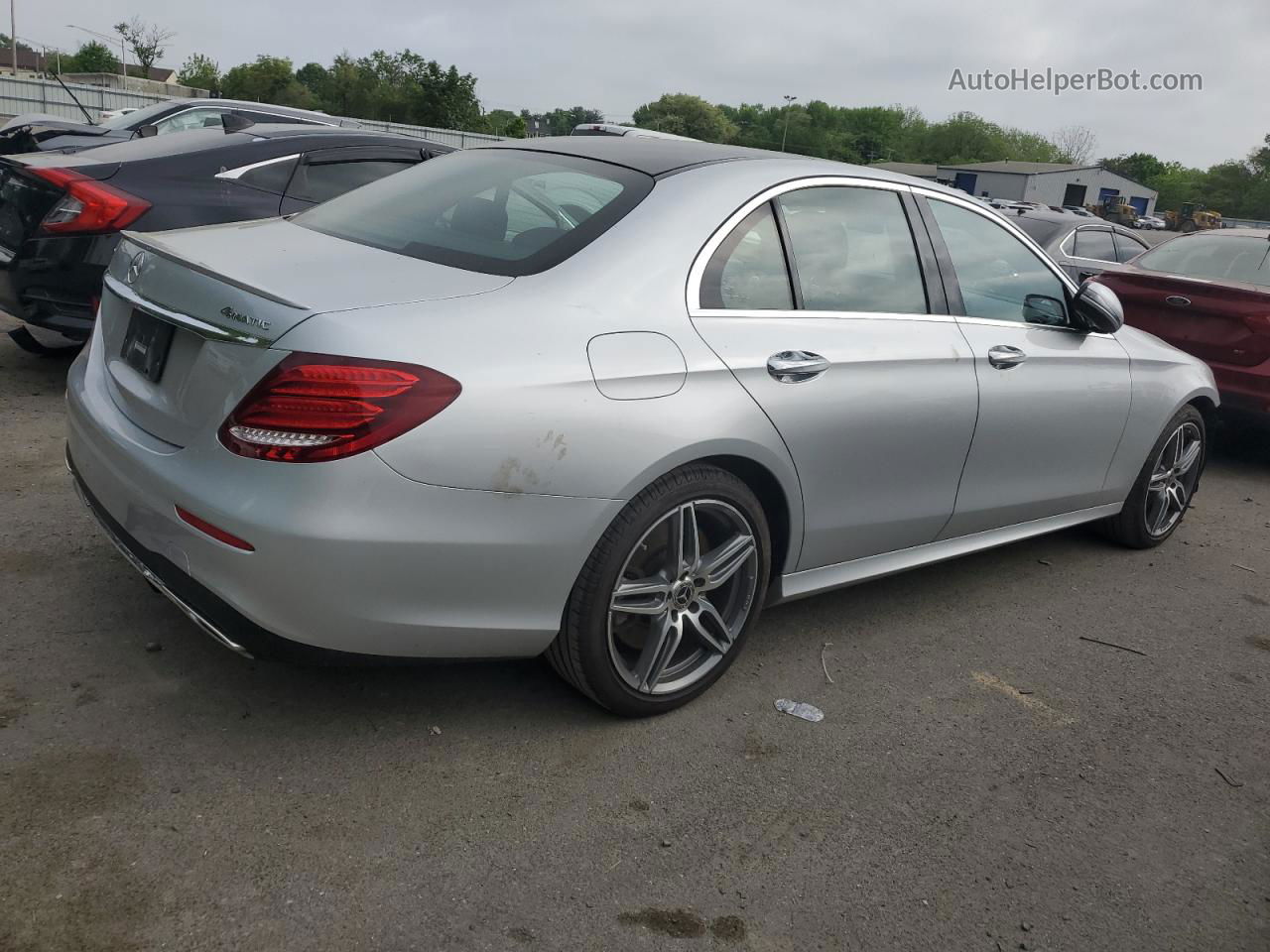 2019 Mercedes-benz E 450 4matic Серебряный vin: WDDZF6JB4KA493533