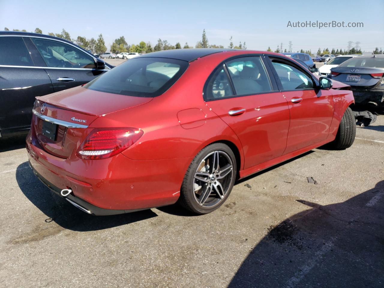 2019 Mercedes-benz E 450 4matic Burgundy vin: WDDZF6JB5KA517595