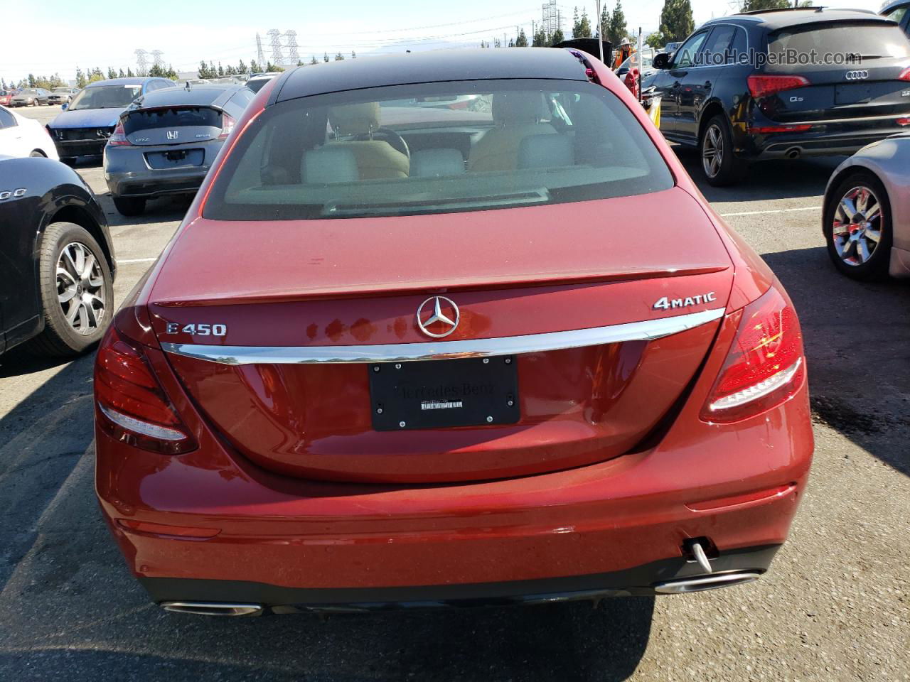 2019 Mercedes-benz E 450 4matic Burgundy vin: WDDZF6JB5KA517595