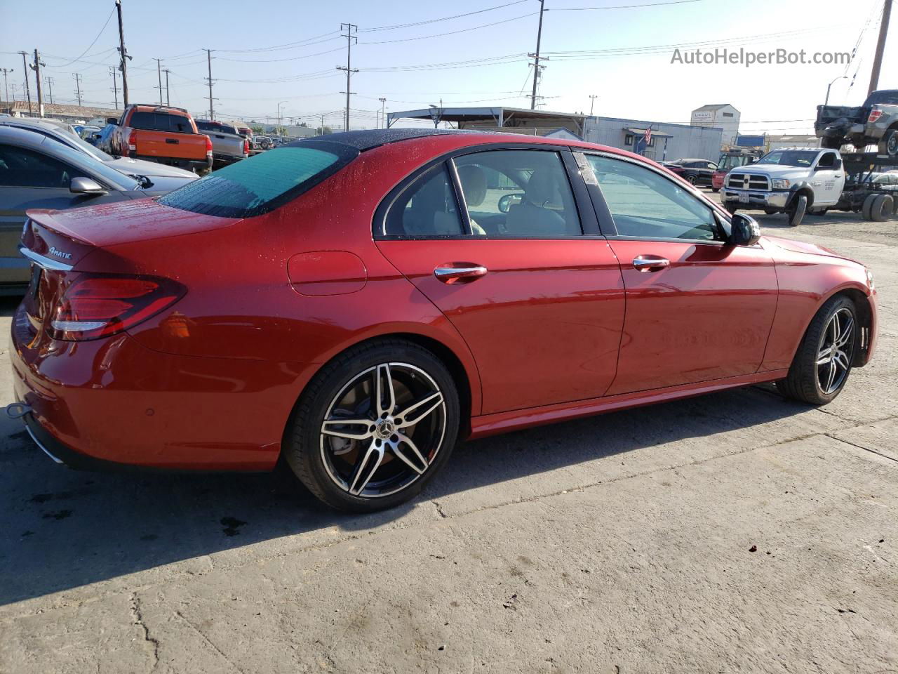 2019 Mercedes-benz E 450 4matic Burgundy vin: WDDZF6JB5KA517595