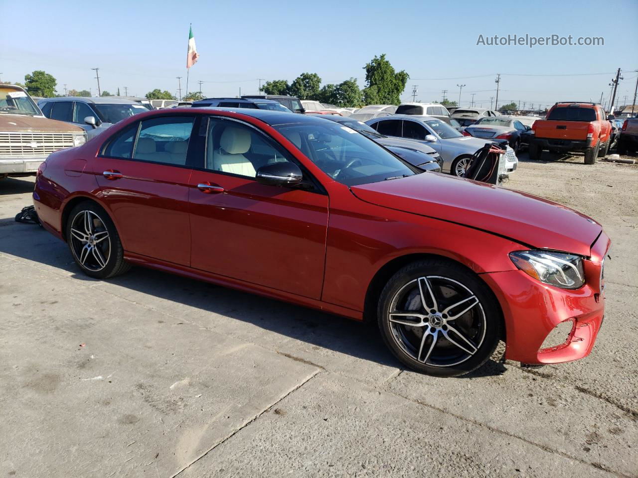 2019 Mercedes-benz E 450 4matic Burgundy vin: WDDZF6JB5KA517595