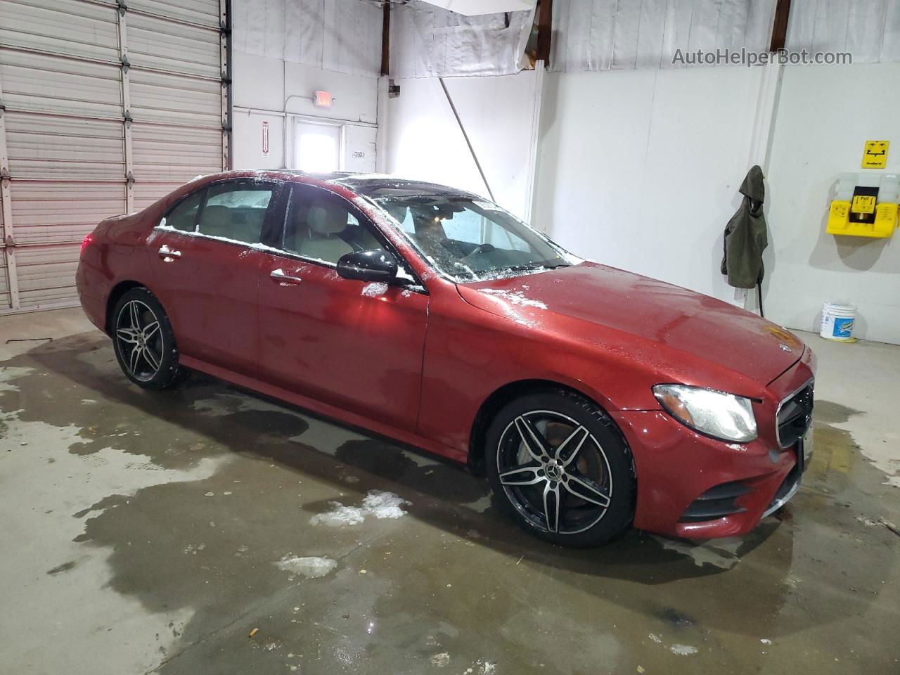 2019 Mercedes-benz E 450 4matic Maroon vin: WDDZF6JB5KA517595