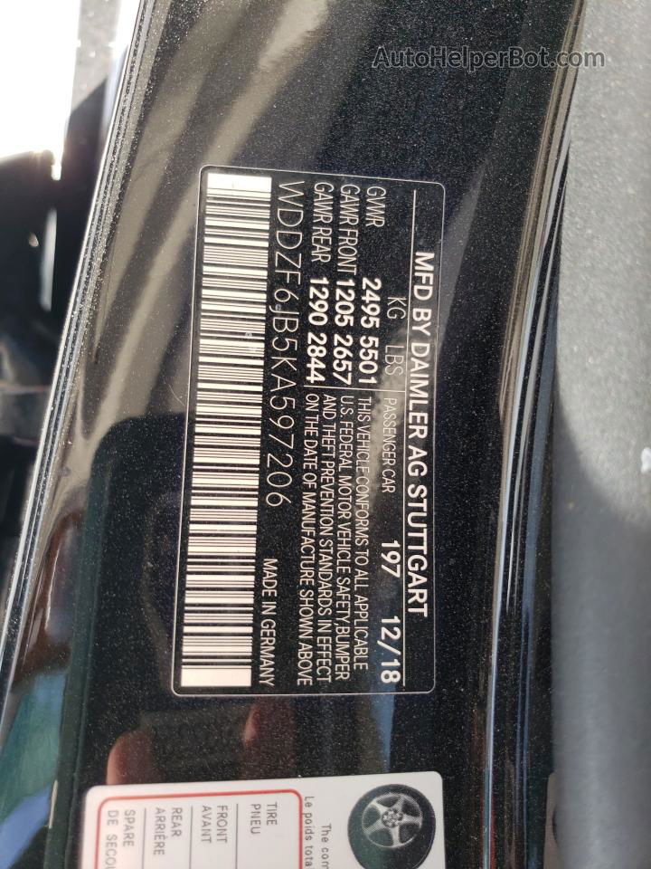 2019 Mercedes-benz E 450 4matic Black vin: WDDZF6JB5KA597206