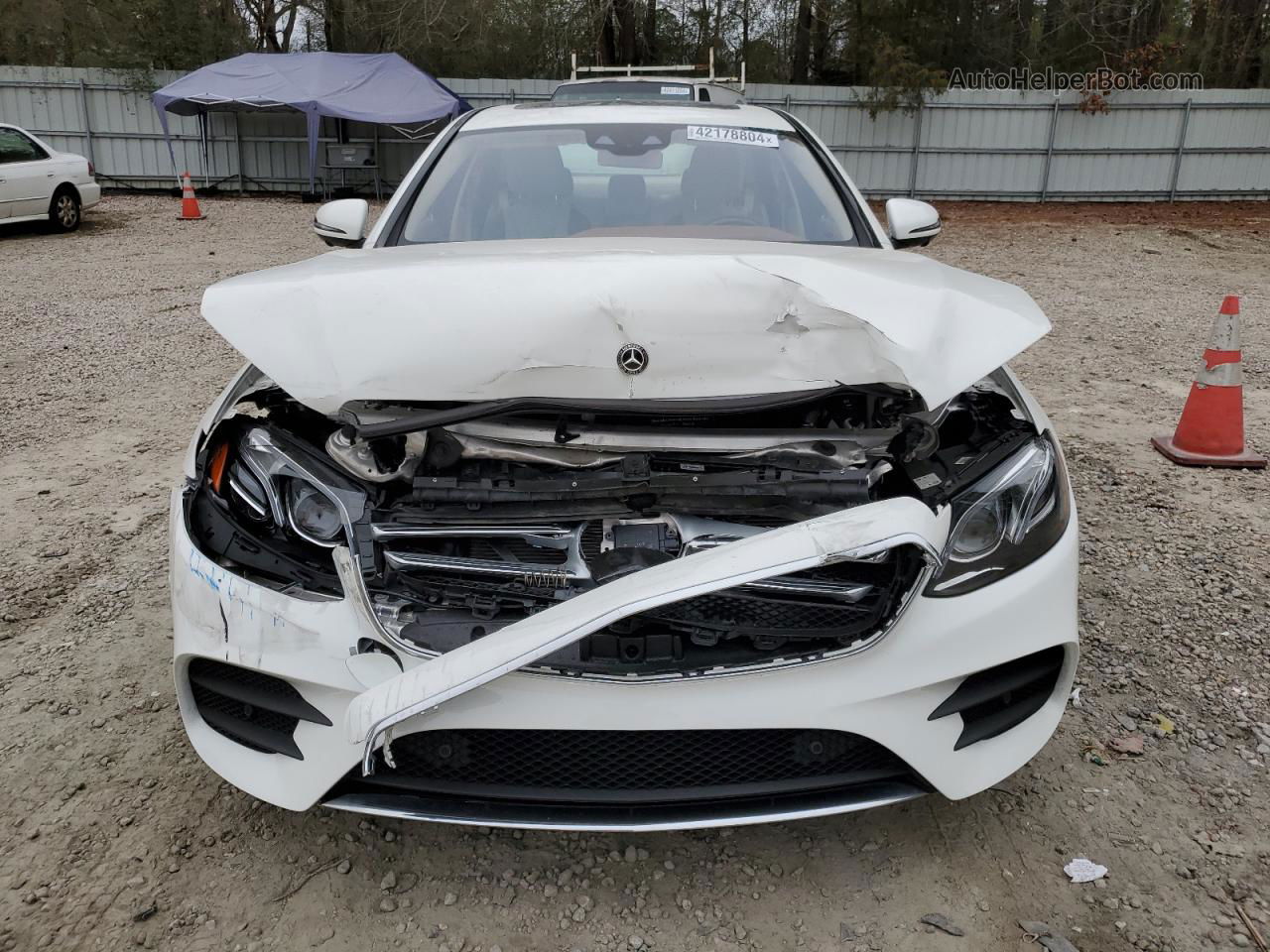 2019 Mercedes-benz E 450 4matic White vin: WDDZF6JB7KA615804