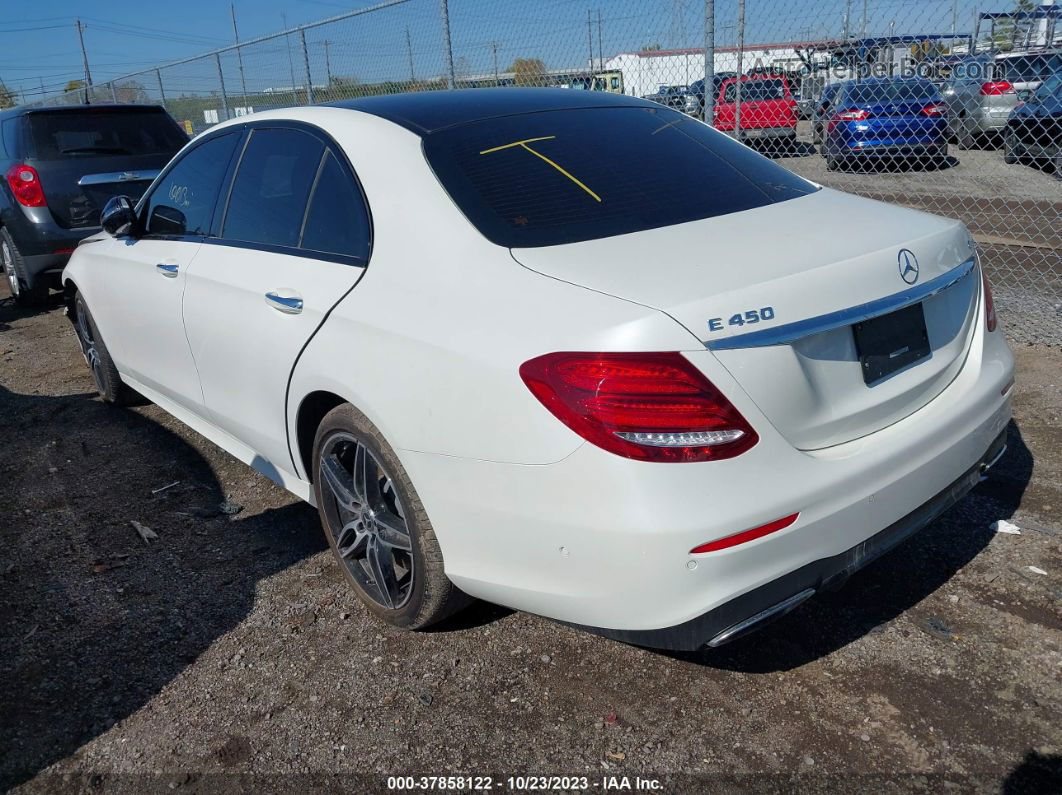 2019 Mercedes-benz E-class E 450 White vin: WDDZF6JB9KA680895