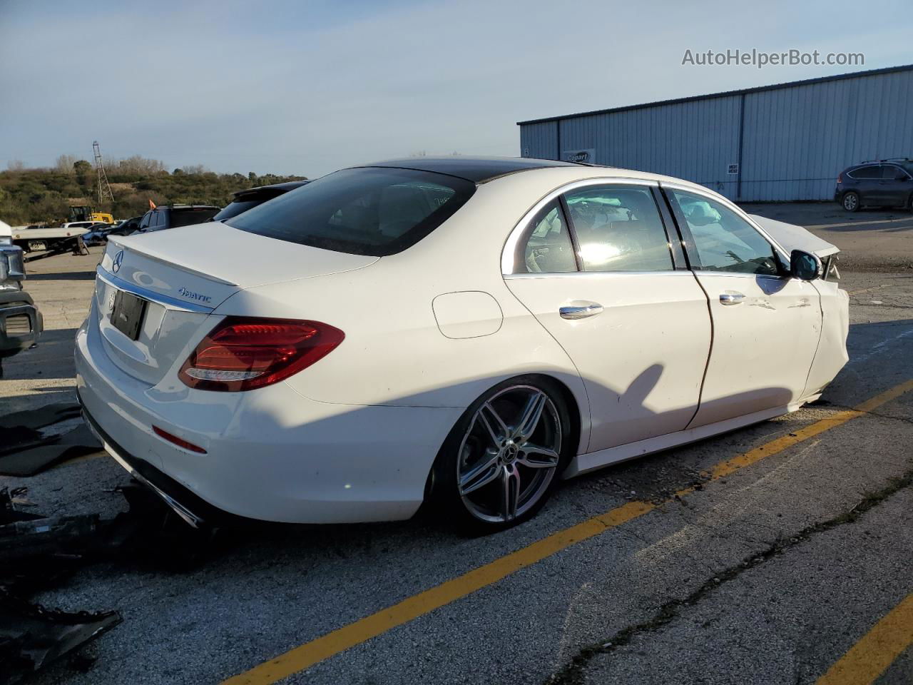 2019 Mercedes-benz E 450 4matic Белый vin: WDDZF6JBXKA523585