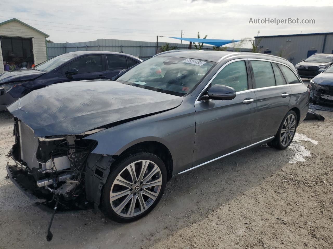 2019 Mercedes-benz E 450 4matic Gray vin: WDDZH6JB2KA561659