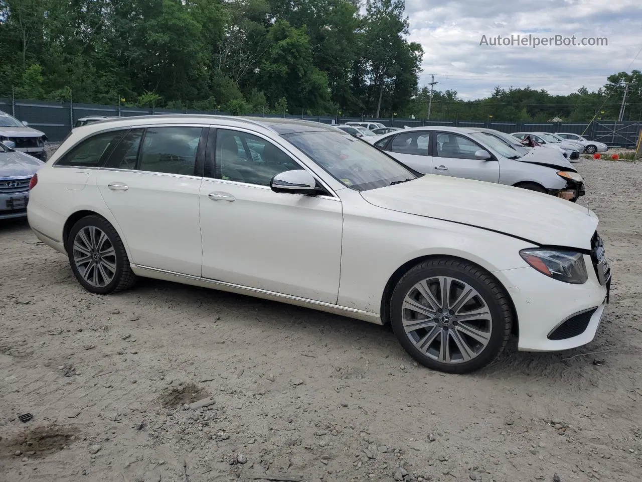 2019 Mercedes-benz E 450 4matic White vin: WDDZH6JB5KA559176