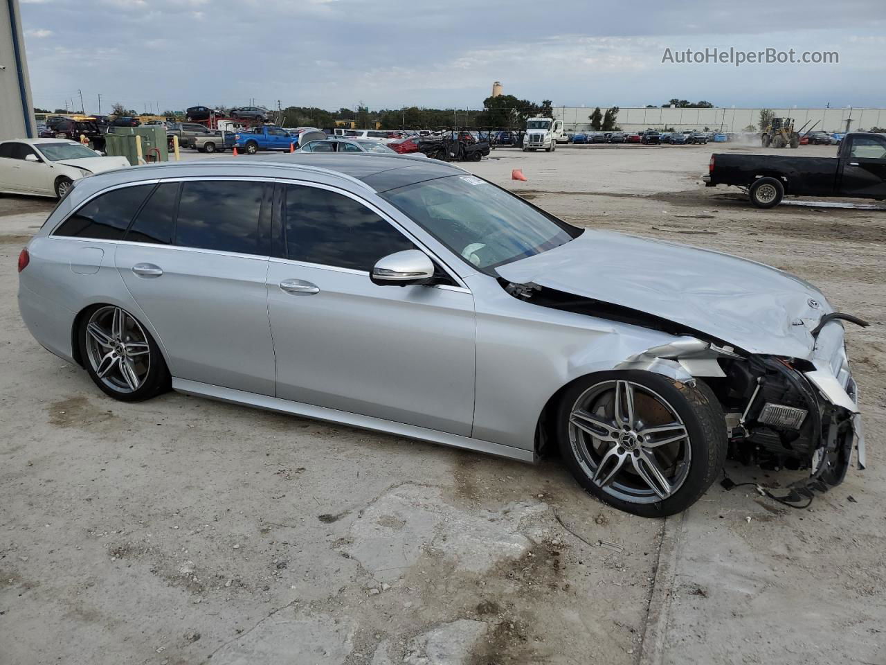 2019 Mercedes-benz E 450 4matic Silver vin: WDDZH6JB7KA588453