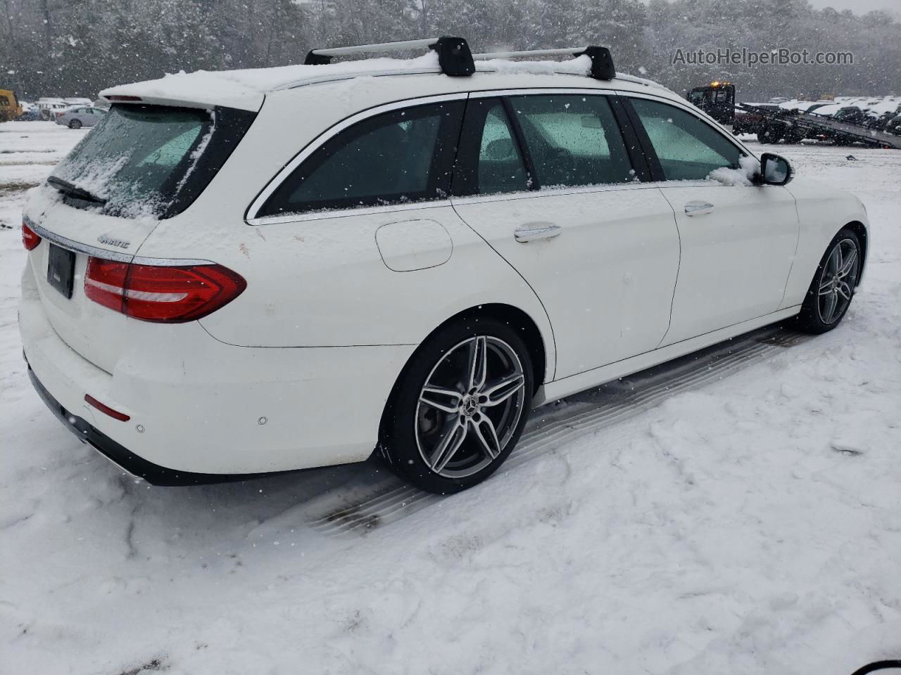 2019 Mercedes-benz E 450 4matic Белый vin: WDDZH6JB8KA679182