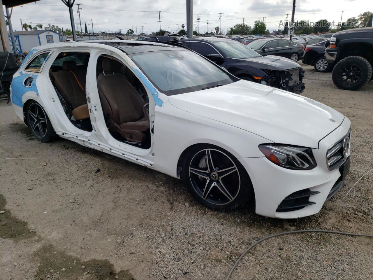 2019 Mercedes-benz E 450 4matic White vin: WDDZH6JB9KA555910