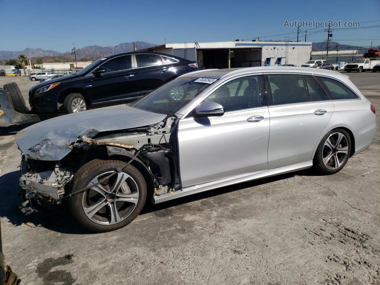 2019 Mercedes-benz E 450 4matic Silver vin: WDDZH6JBXKA637855