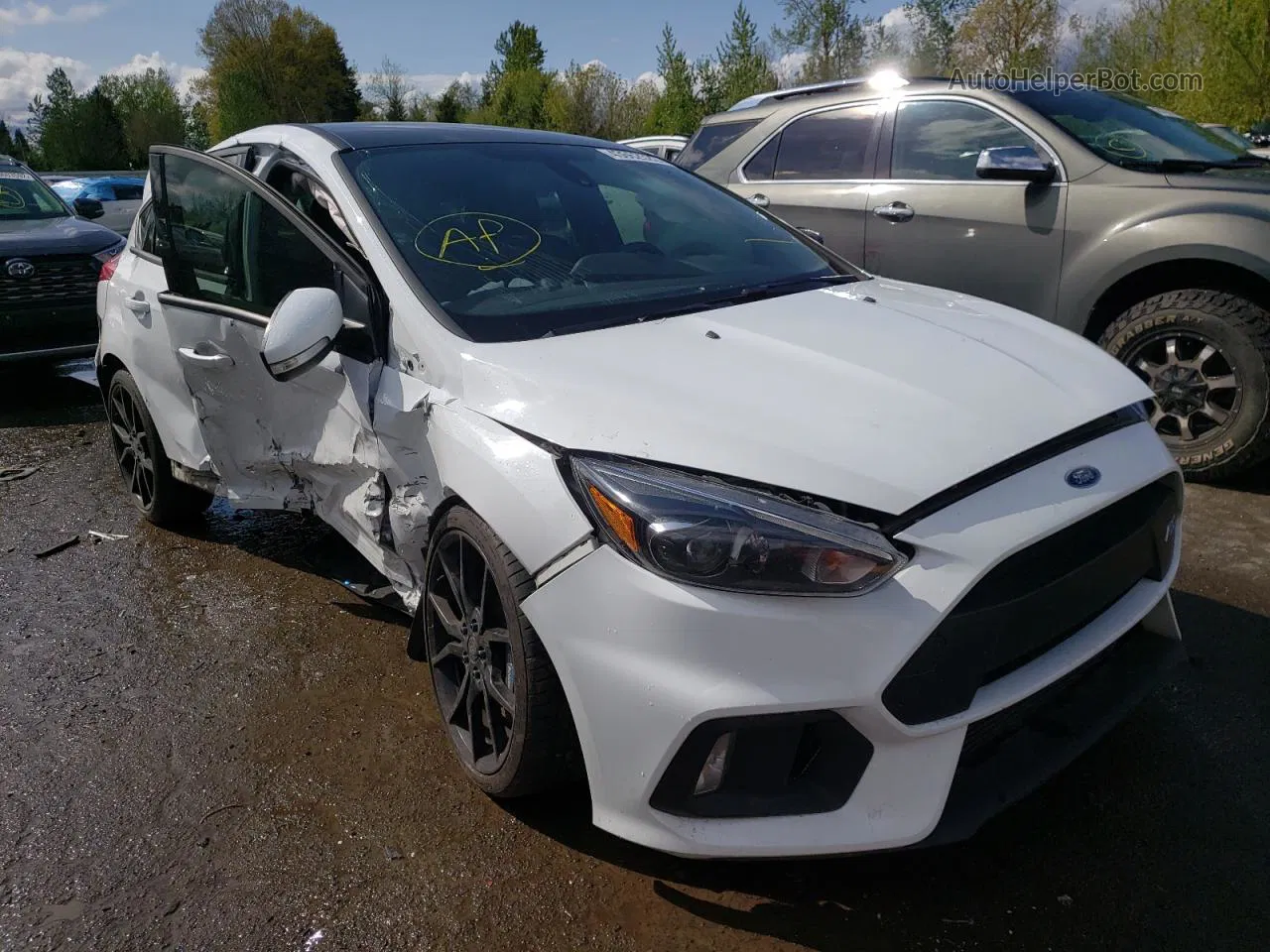 2016 Ford Focus Rs White vin: WF0DP3TH7G4116697