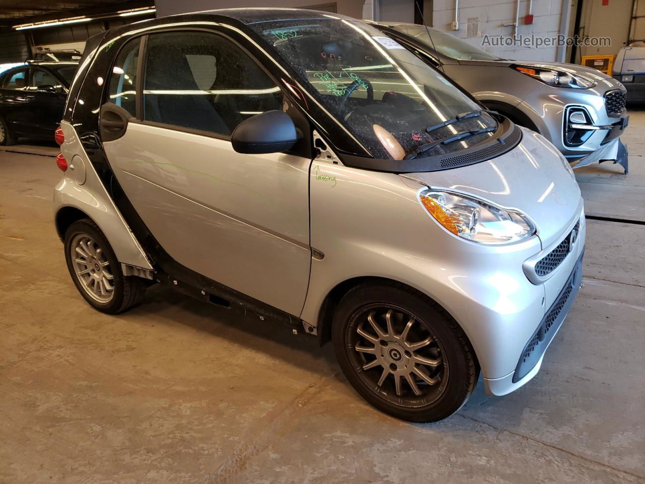 2014 Smart Fortwo Pure Silver vin: WMEEJ3BA0EK771551