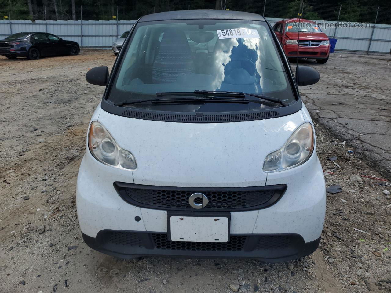 2014 Smart Fortwo Pure Белый vin: WMEEJ3BA1EK739997