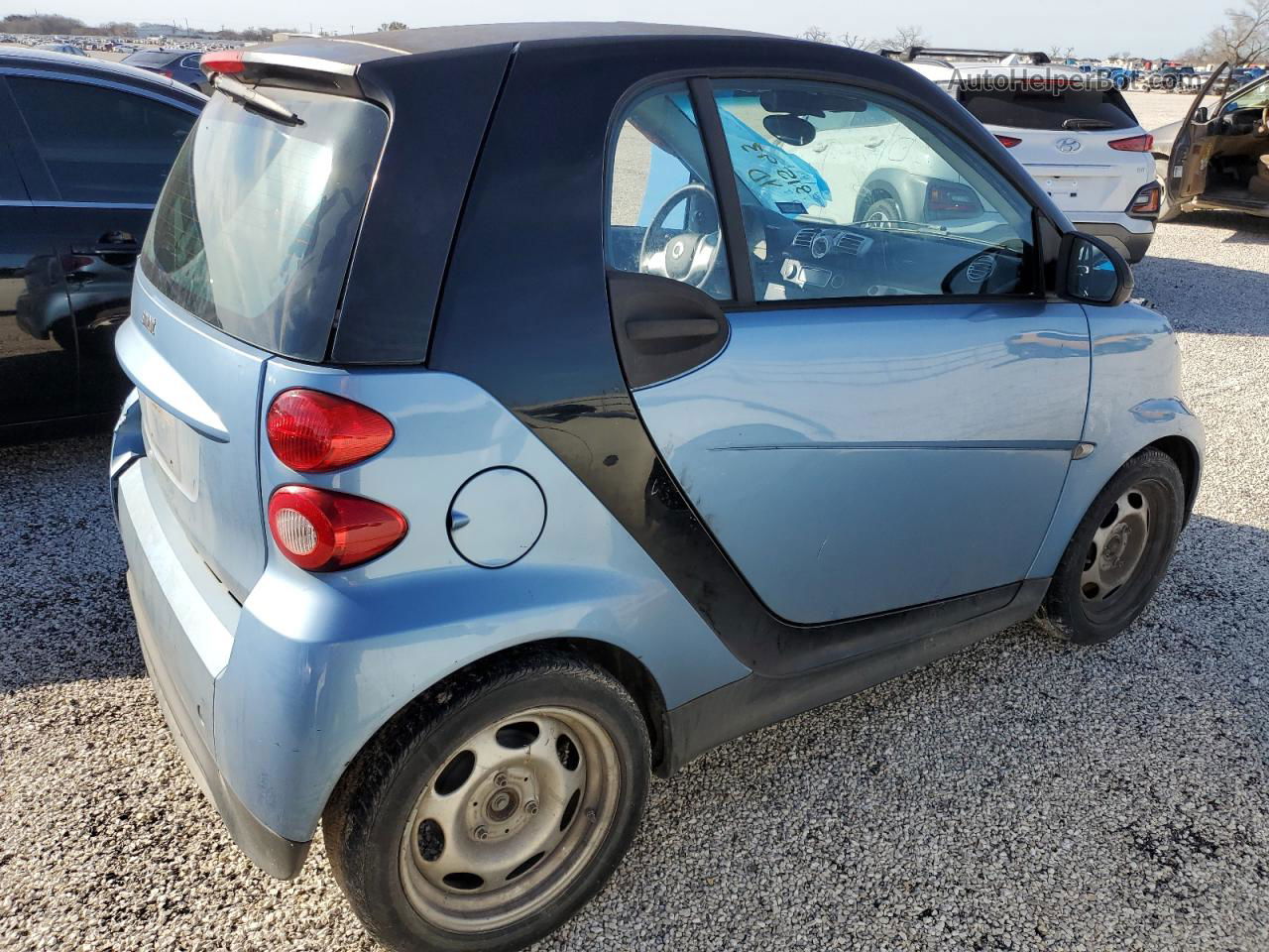 2014 Smart Fortwo Pure Синий vin: WMEEJ3BA1EK778573