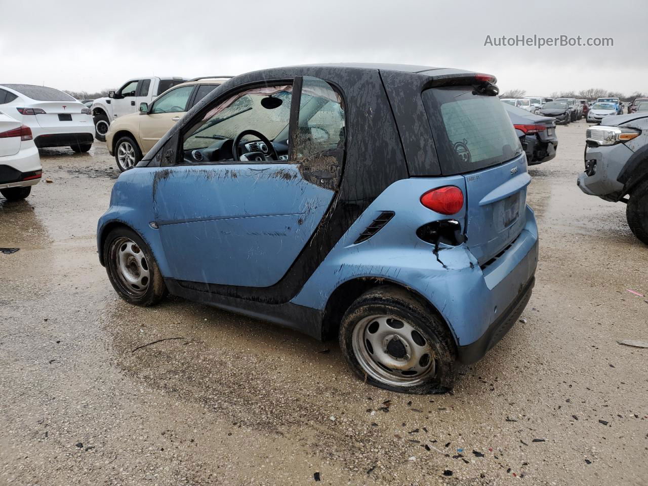 2014 Smart Fortwo Pure Blue vin: WMEEJ3BA1EK778573