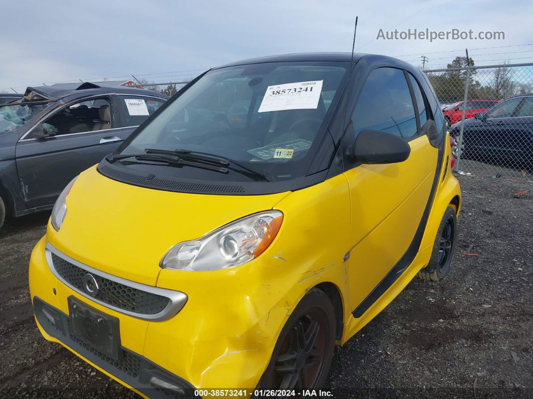 2014 Smart Fortwo Passion/pure Желтый vin: WMEEJ3BA2EK728863